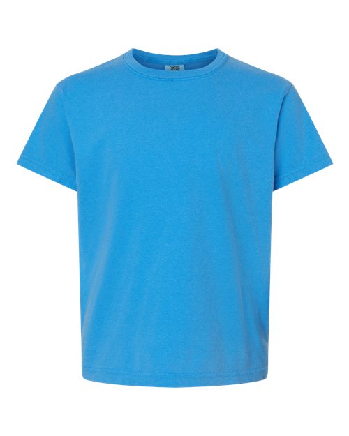 Pennant Flag Embroidered Left Chest Youth Tshirt