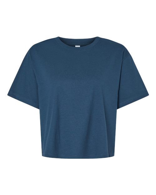 Custom Neckline Embroidered Boxy Tee