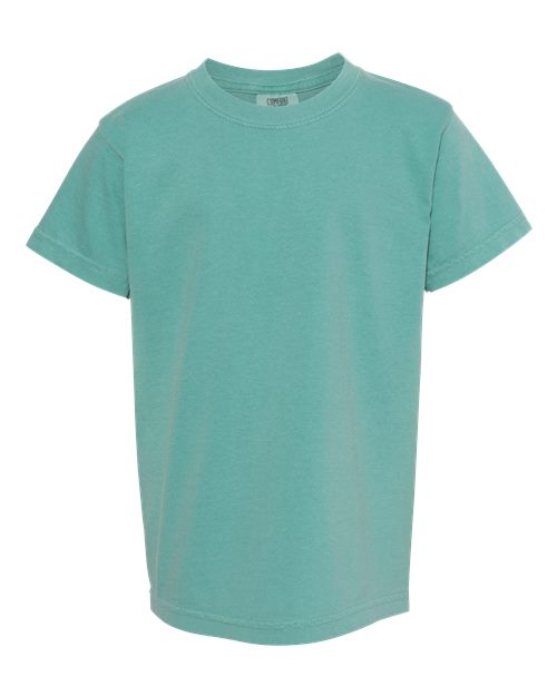 Pennant Flag Embroidered Left Chest Youth Tshirt