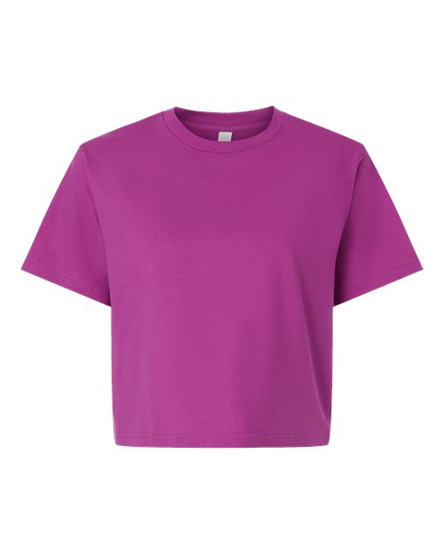 Custom Neckline Embroidered Boxy Tee