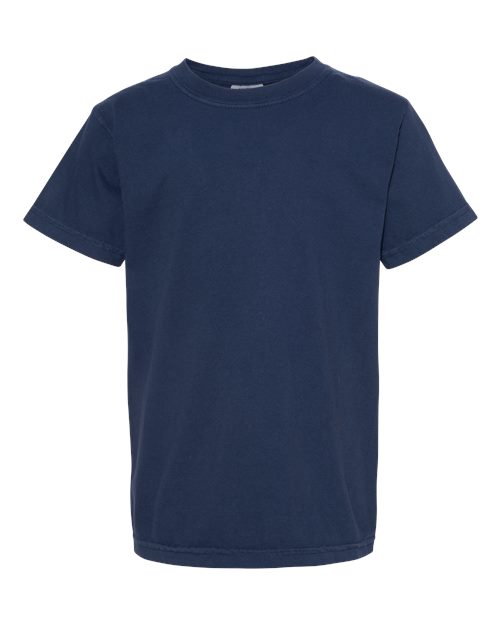Pennant Flag Embroidered Left Chest Youth Tshirt