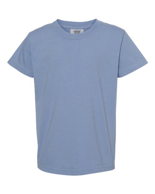 Pennant Flag Embroidered Left Chest Youth Tshirt
