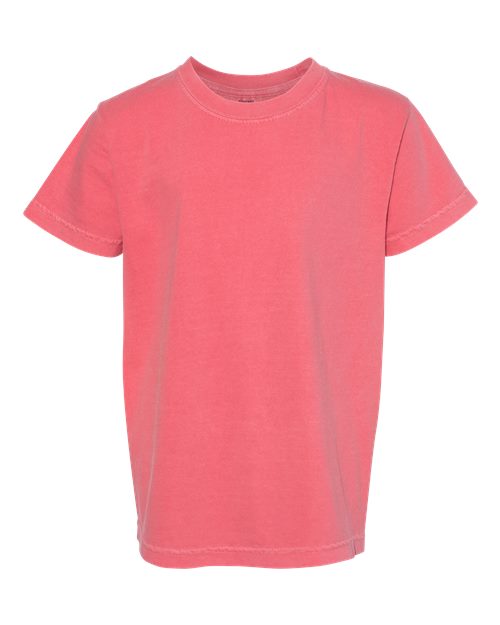 Pennant Flag Embroidered Left Chest Youth Tshirt